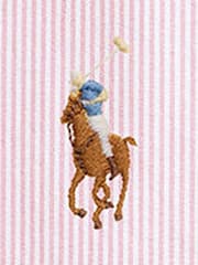 Polo Ralph Lauren Pink Long Sleeve Custom Fit Oxford Shirt - Image 9 of 10