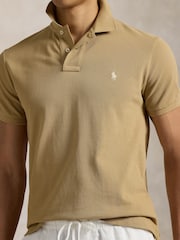 Polo Ralph Lauren Brown Short Sleeve Mesh Polo Shirt - Image 5 of 6
