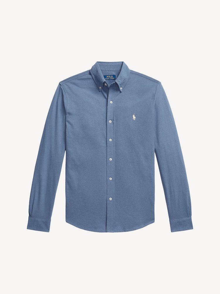 Polo Ralph Lauren Blue Long Sleeve Sport Shirt - Image 5 of 5