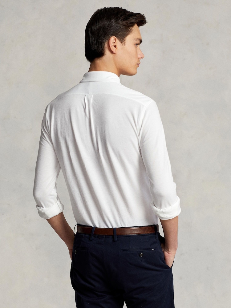Polo Ralph Lauren White Featherweight Mesh Shirt - Image 2 of 4