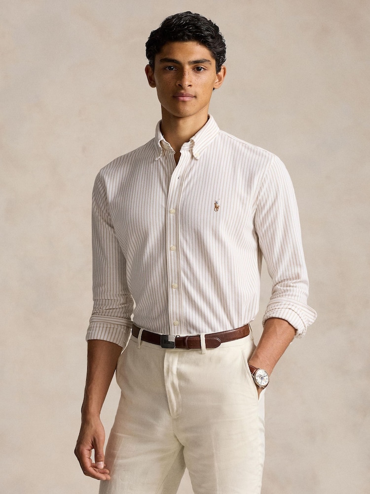 Polo Ralph Lauren White Long Sleeve Sport Shirt - Image 1 of 4