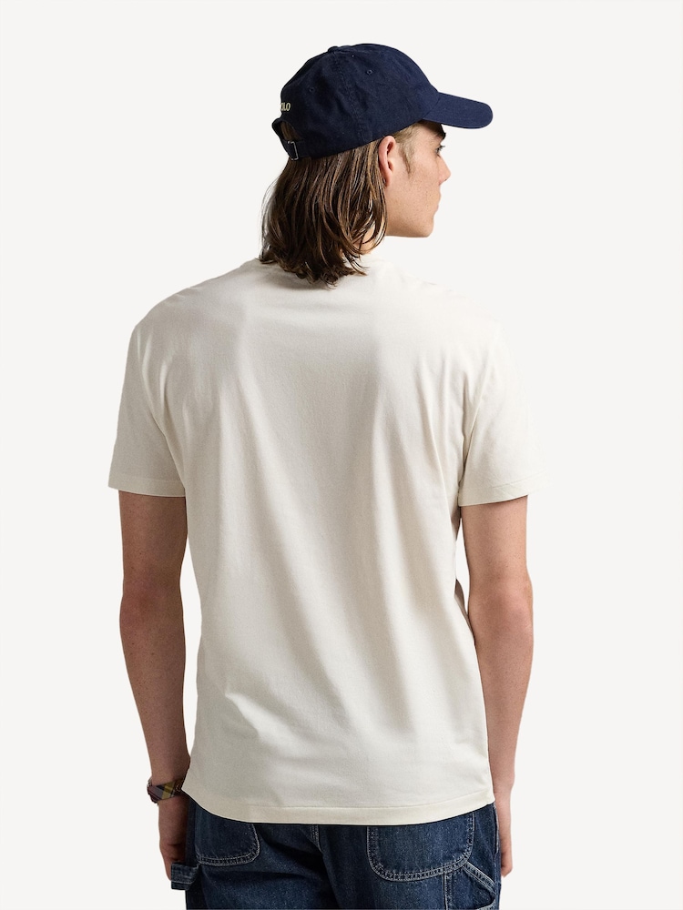Polo Ralph Lauren Cream Short Sleeve T-Shirt - Image 2 of 4