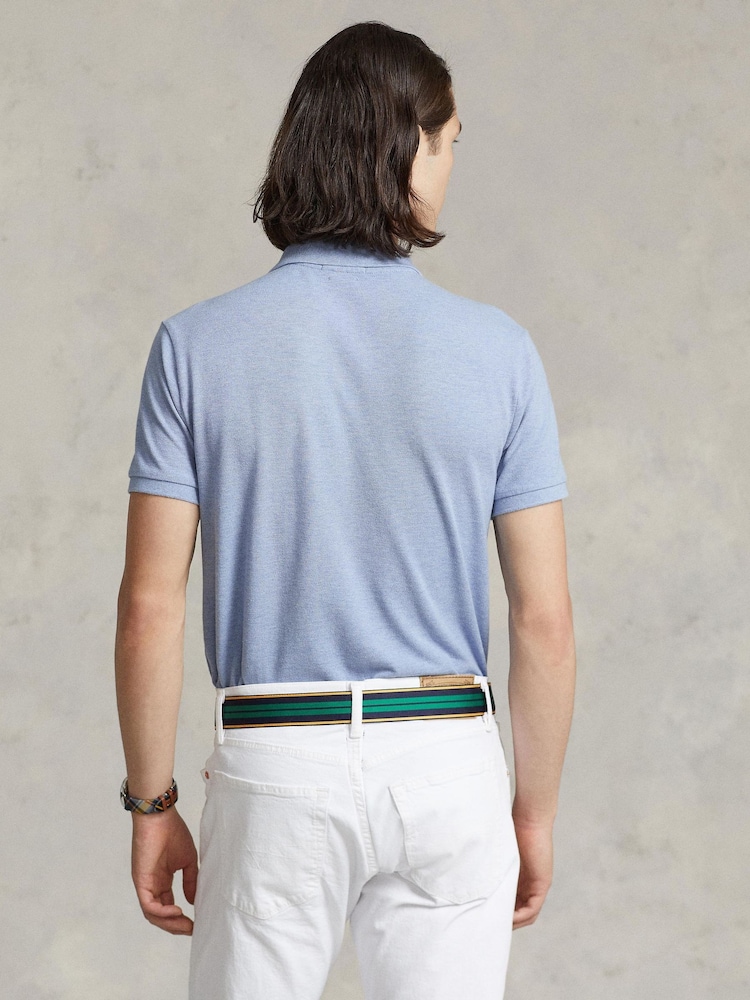 Polo Ralph Lauren Light Blue Short Sleeve Mesh Polo Shirt - Image 2 of 4