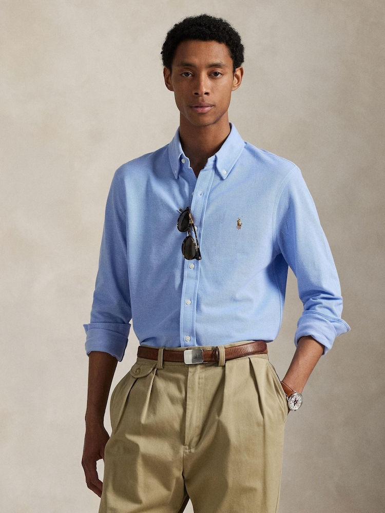 Polo Ralph Lauren Blue Long Sleeve Sport Shirt - Image 1 of 4