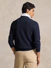 Polo Ralph Lauren Blue Long Sleeve Pullover Cotton Jumper - Image 2 of 5