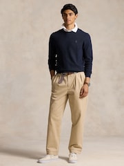 Polo Ralph Lauren Blue Long Sleeve Pullover Cotton Jumper - Image 3 of 5