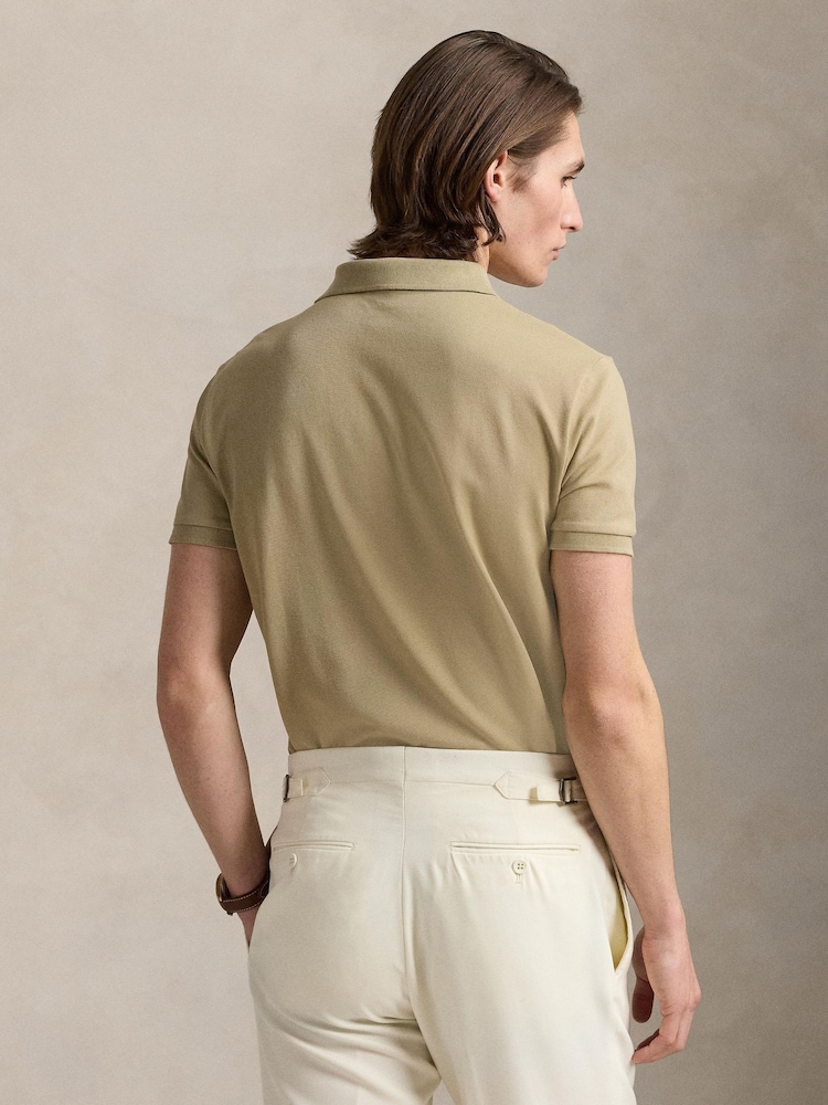 Polo Ralph Lauren Natural Short Sleeve Polo Shirt - Image 2 of 4