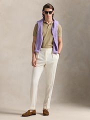 Polo Ralph Lauren Natural Short Sleeve Polo Shirt - Image 3 of 4