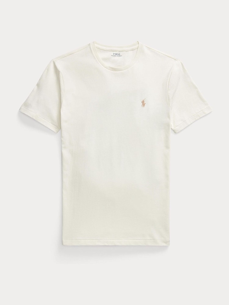 Polo Ralph Lauren Cream Short Sleeve T-Shirt - Image 5 of 5
