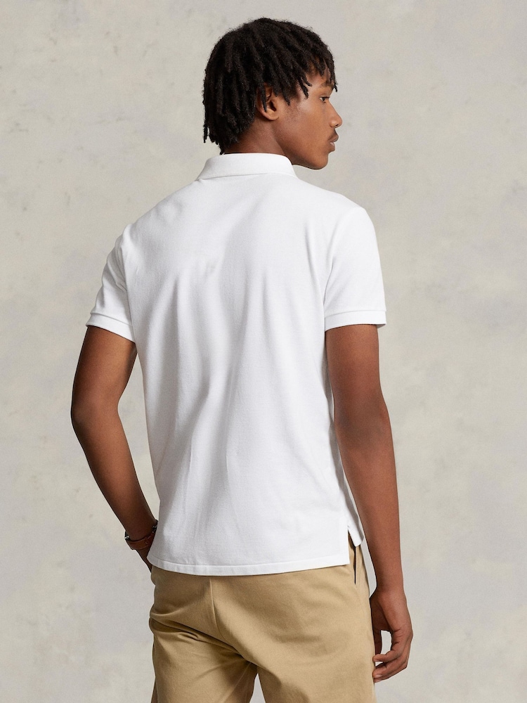 Polo Ralph Lauren White Short Sleeve Mesh Polo Shirt - Image 2 of 5