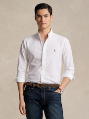 Polo Ralph Lauren White Long Sleeve Sport Shirt - Image 1 of 5