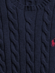 Polo Ralph Lauren Navy Blue Driver Long Sleeve Pullover Jumper - Image 6 of 6