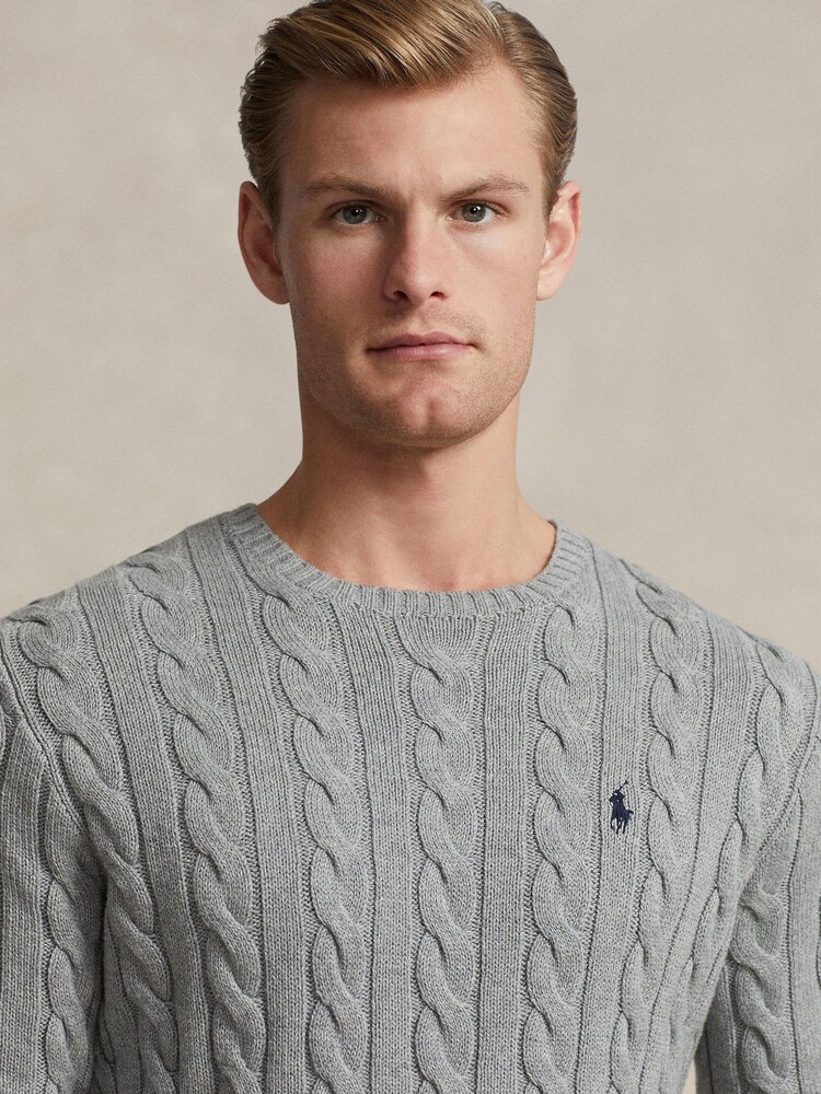 Polo Ralph Lauren Grey Driver Long Sleeve Pullover Jumper - Image 5 of 5