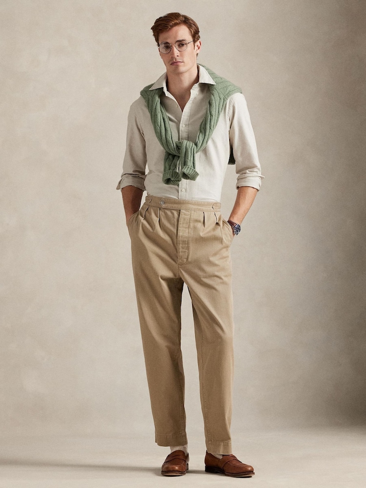 Polo Ralph Lauren Natural Long Sleeve Sport Shirt - Image 2 of 9