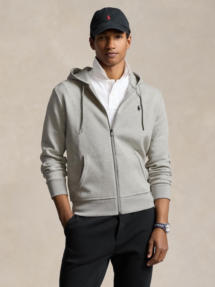 Polo Ralph Lauren Grey Long Sleeve Zip-Up Hoodie - Image 8 of 8 Polo Ralph Lauren Grey Long Sleeve Zip-Up Hoodie - Image 8 of 8
