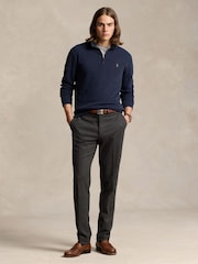Polo Ralph Lauren Blue Long Sleeve Quarter Zip Sweatshirt - Image 3 of 6