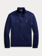 Polo Ralph Lauren Blue Long Sleeve Quarter Zip Sweatshirt - Image 5 of 6