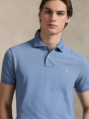 Polo Ralph Lauren Blue Short Sleeve Knit Jumper - Image 4 of 4