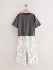 Monochrome Print Wide Leg Pyjamas 3 Pack (3-16yrs) - Image 2 of 7