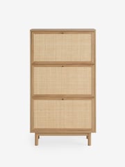 MADE.COM Oak Effect Pavia Rattan Shoe Storage - Image 5 of 5