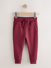 Burgundy Red Classic Jersey Joggers (3mths-7yrs) - Image 1 of 4