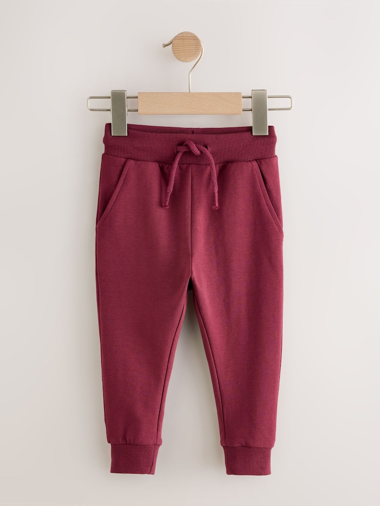 Burgundy Red Classic Jersey Joggers (3mths-7yrs) - Image 1 of 4