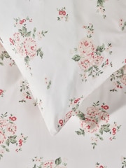 The White Company Pink Organic Reversible Gingham Single Set Cloud - Image 2 of 3