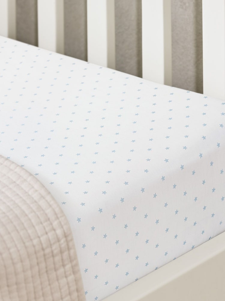 The White Company Blue Bed Sheet - Image 2 of 2