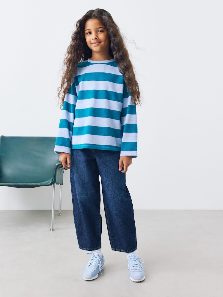 Dark Wash Barrel Jeans (3-16yrs) - Image 1 of 3 Dark Wash Barrel Jeans (3-16yrs) - Image 1 of 3