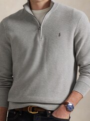 Polo Ralph Lauren Grey Long Sleeve Pullover Jumper - Image 5 of 9