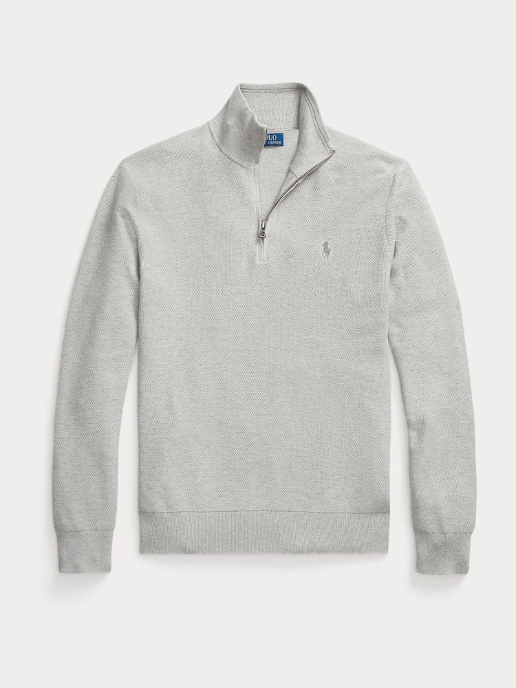 Polo Ralph Lauren Grey Long Sleeve Pullover Jumper - Image 9 of 9
