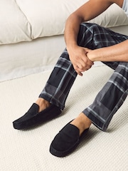 Black Moccasin Slippers - Image 1 of 7