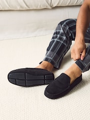 Black Moccasin Slippers - Image 2 of 7