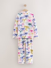 Pink/Green Bow Print Button Through Pyjamas - Image 6 of 8
