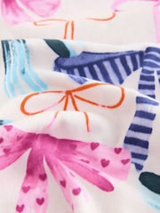 Pink/Green Bow Print Button Through Pyjamas - Image 8 of 8