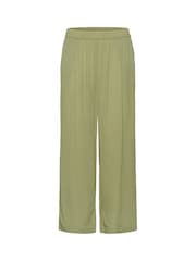 Kaffe Green Dacia High-Waisted Wide Leg Trousers - Image 4 of 5