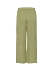 Kaffe Green Dacia High-Waisted Wide Leg Trousers - Image 5 of 5