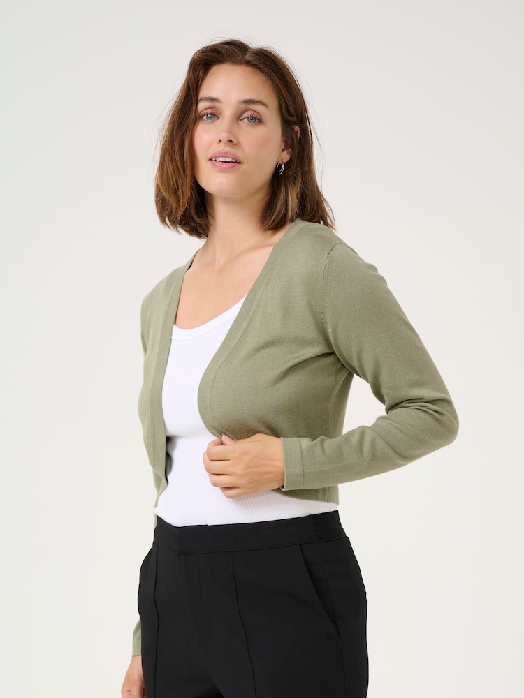 Kaffe Green Astrid Open Long Sleeve Bolero - Image 1 of 5 Kaffe Green Astrid Open Long Sleeve Bolero - Image 1 of 5