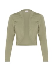 Kaffe Green Astrid Open Long Sleeve Bolero - Image 4 of 5