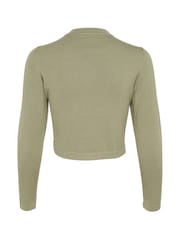 Kaffe Green Astrid Open Long Sleeve Bolero - Image 5 of 5