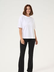 Kaffe KAjenny Flared Black Leggings - Image 3 of 6