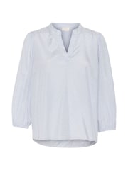 Kaffe Blue KAmilena V-Neck 3/4 Sleeve Blouse - Image 5 of 6