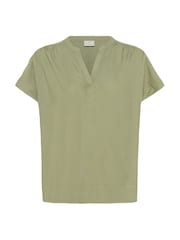 Kaffe Green KAmilia Wing Short Sleeve Blouse - Image 1 of 2