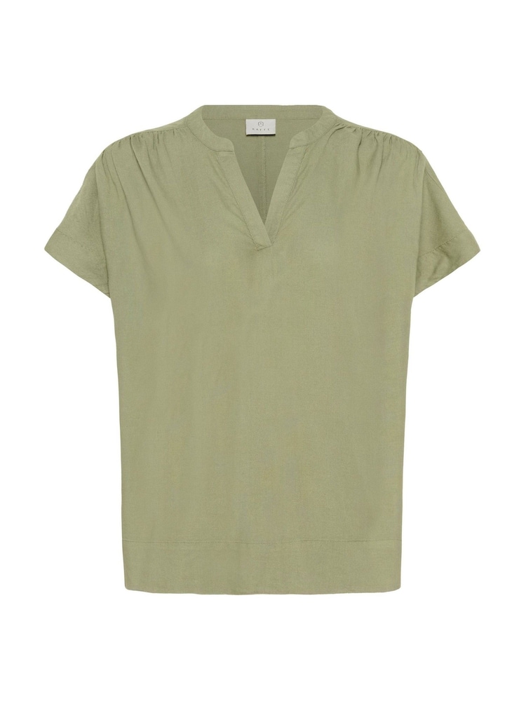 Kaffe Green KAmilia Wing Short Sleeve Blouse - Image 1 of 2