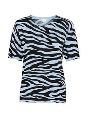Kaffe Blue KAliz Animal Print Pullover Jumper - Image 5 of 6