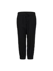 Kaffe KAmilia Capri Cropped Black Trousers - Image 1 of 2