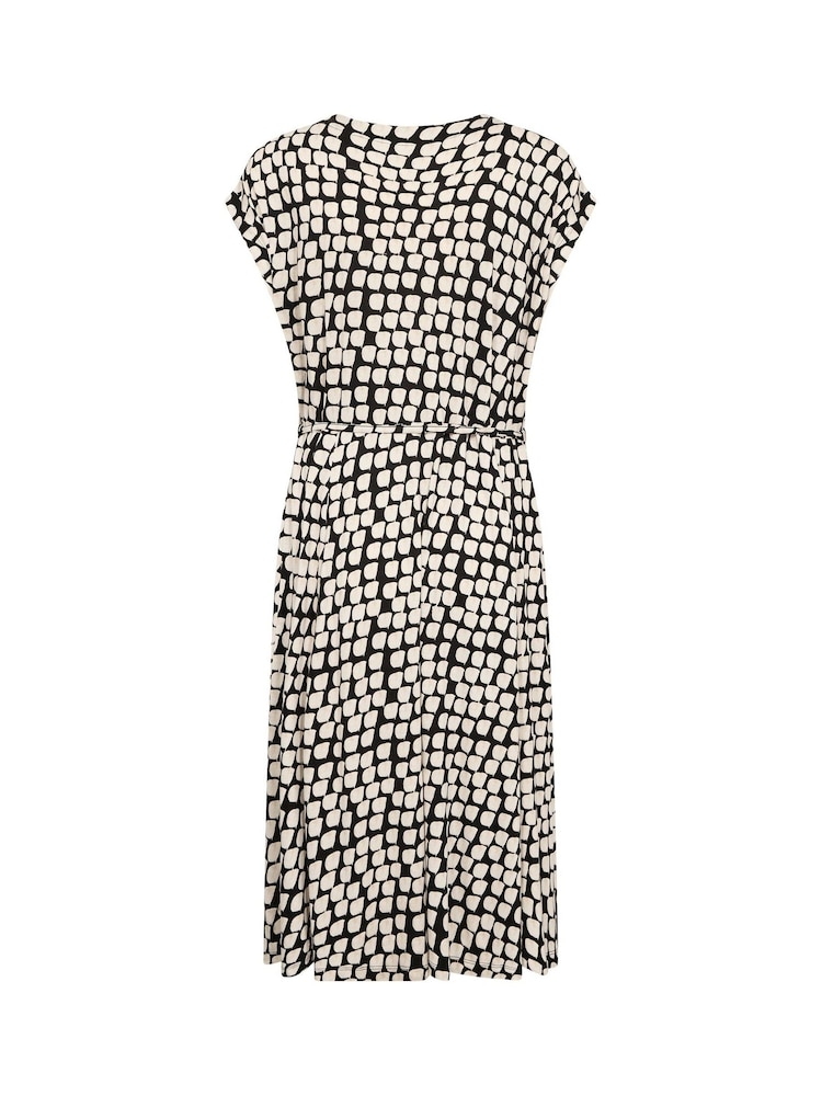 Kaffe KAbella Short Sleeve Jersey Black Dress - Image 5 of 5