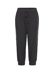 Kaffe Grey KAmilia Capri Cropped Trousers - Image 1 of 2