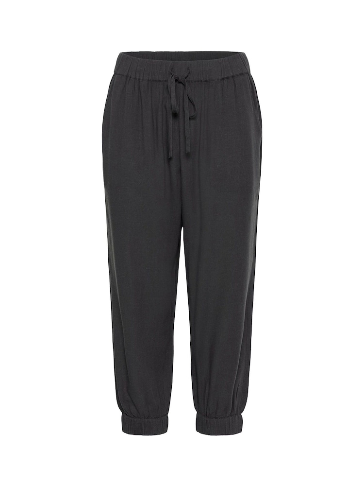 Kaffe Grey KAmilia Capri Cropped Trousers - Image 1 of 2