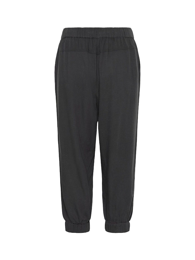Kaffe Grey KAmilia Capri Cropped Trousers - Image 2 of 2